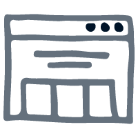 Pictogramme dessiné par Céline Jonquille pour illustrer les tarifs des prestations de création de site web WordPress