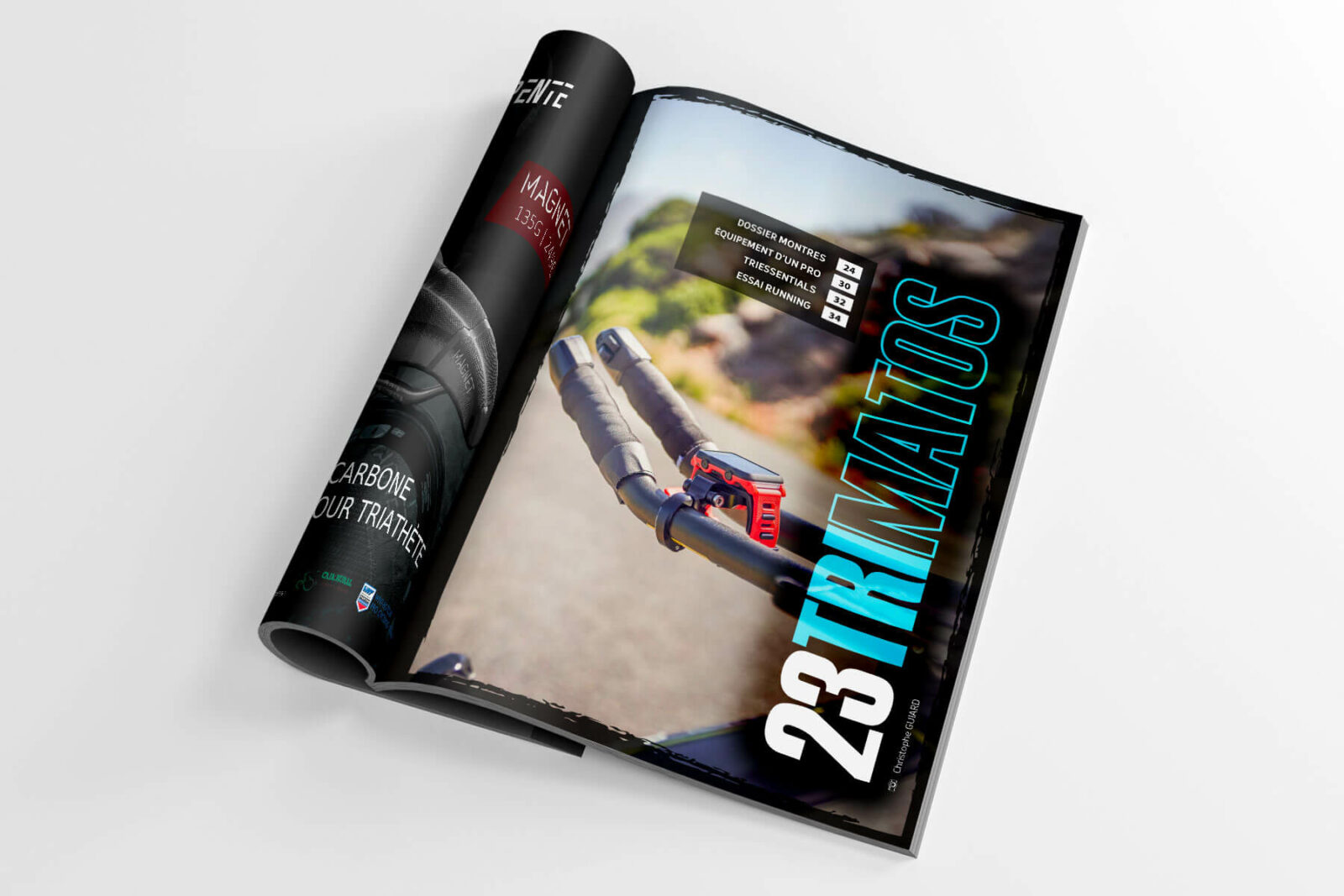 Page de garde de la rubrique Trimatos du Triathlete magazine